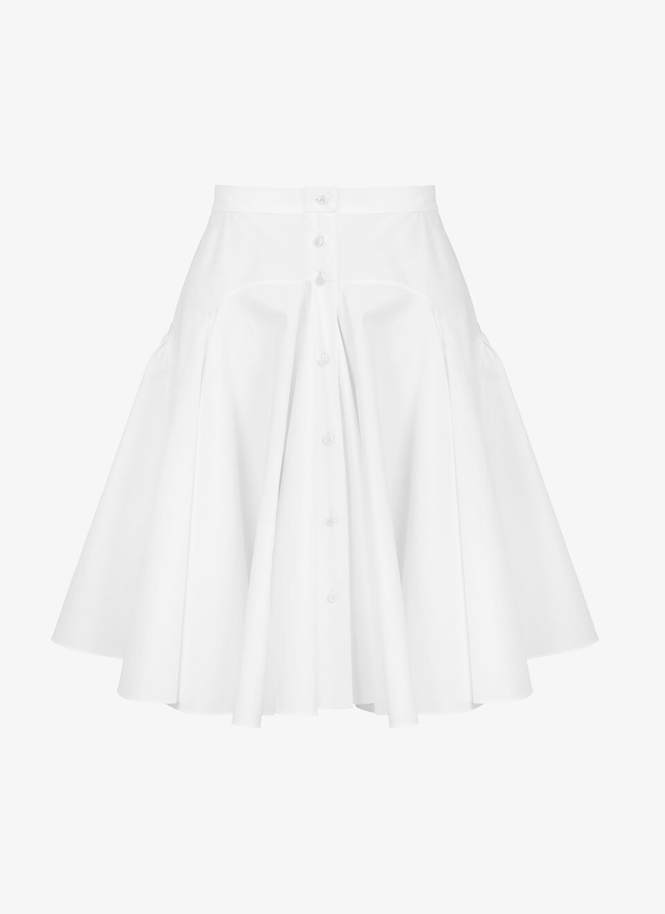 Edition 1987 The Basque skirt in Japanese poplin Edition 1987 The Basque skirt in Japanese poplin - maison-alaia.com